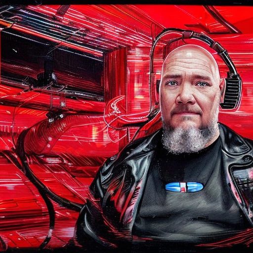 AI image of being alone with tech